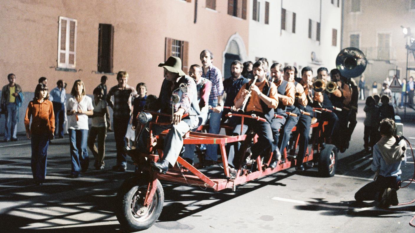 Estate sera — sul tandem, la Bandella di Mendrisio. Rancate, 1978