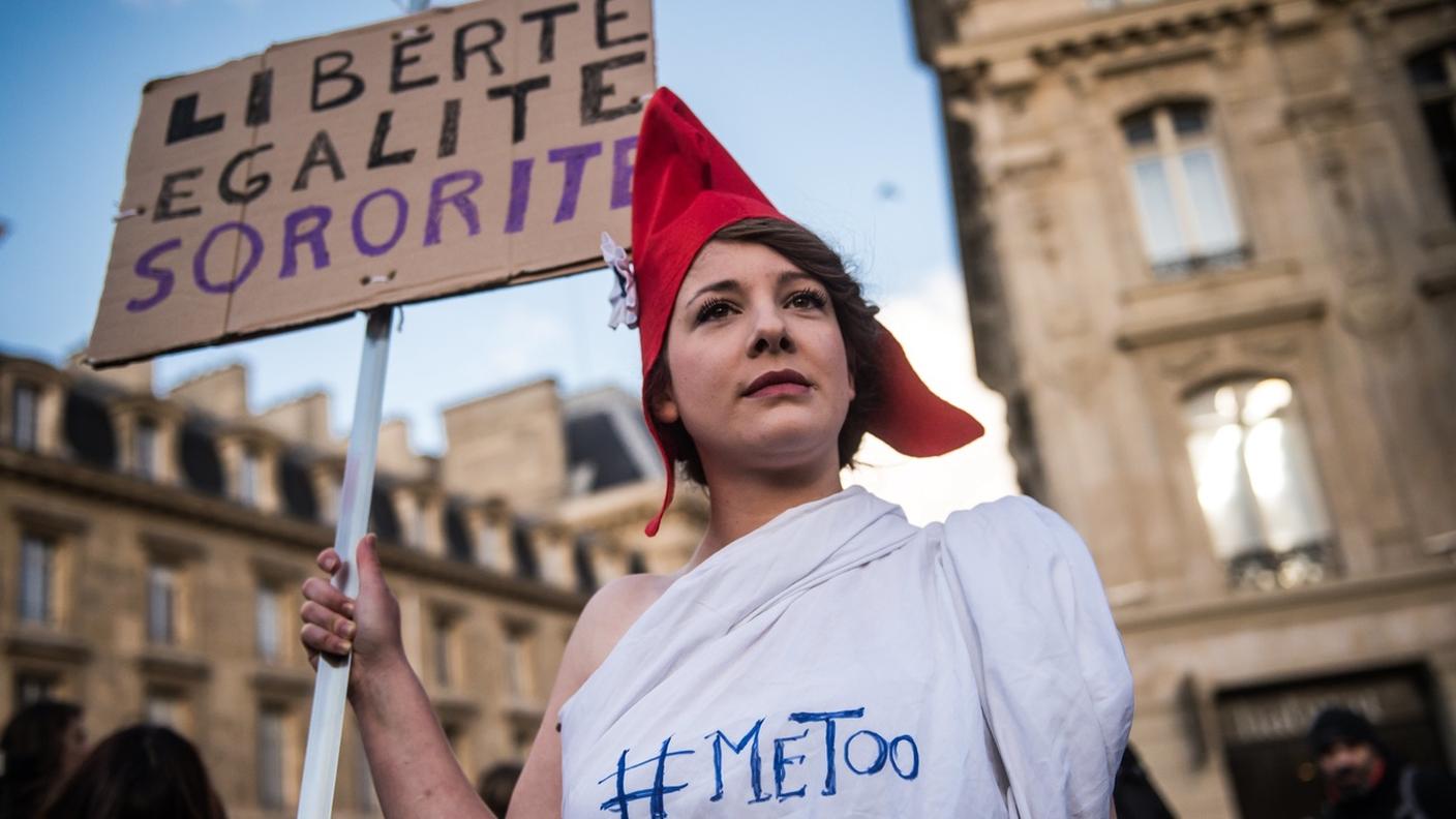 Manifestazione a Parigi per la Giornata internazionale per l'eliminazione della violenza contro le donne, 25 November 2017