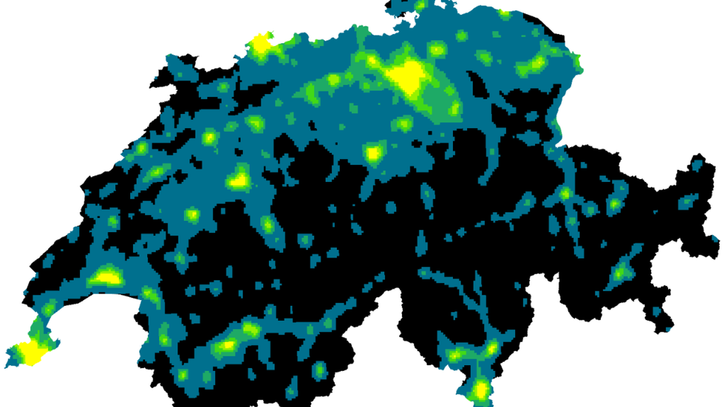 I livelli di inquinamento luminoso nel 1994