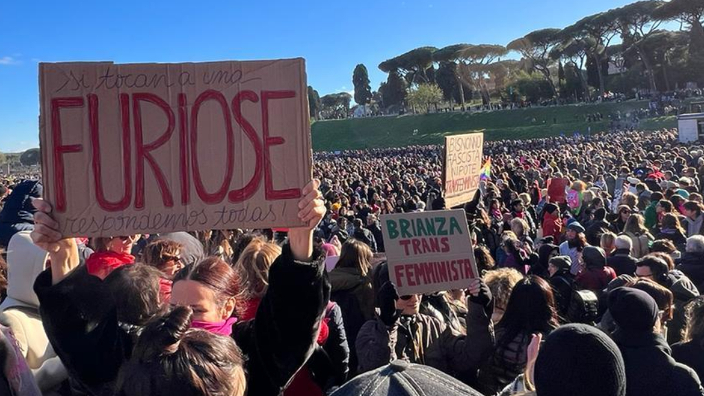 Manifestazione contro la violenza sulle donne, Circo Massimo, Roma, 2023