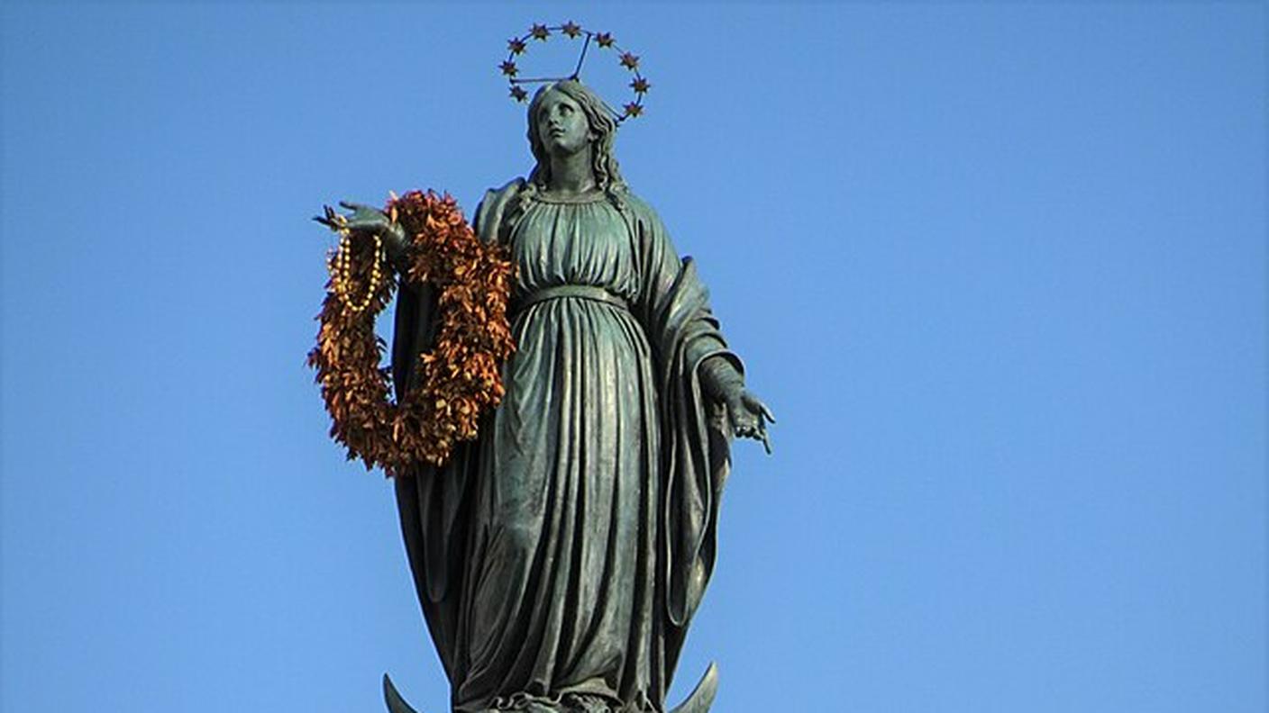 Giuseppe Obici, Immacolata di Piazza di Spagna (1857)
