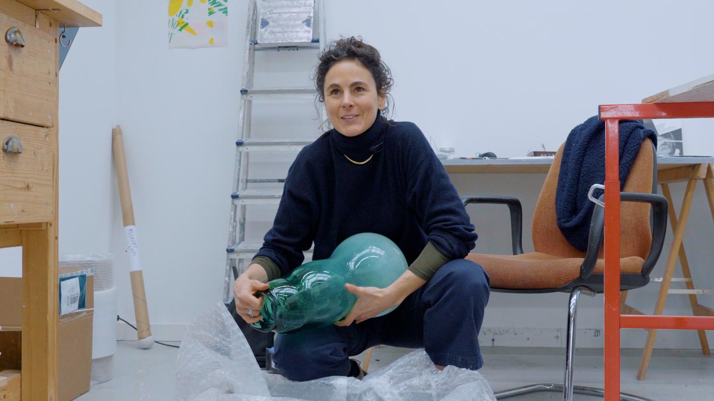 Valentina Pini nell'Atelier di Zurigo