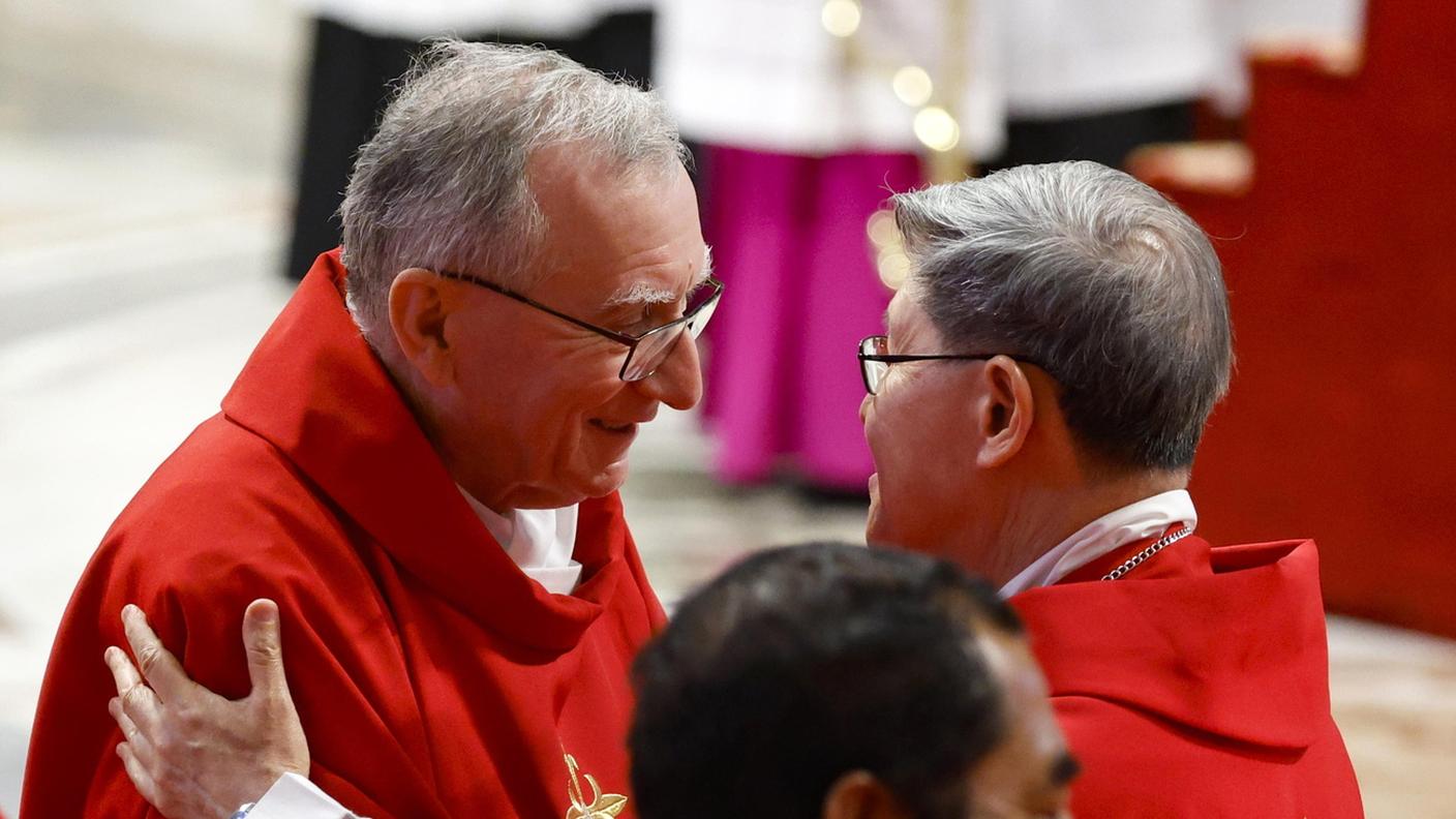 I cardinali Parolin e Tagle