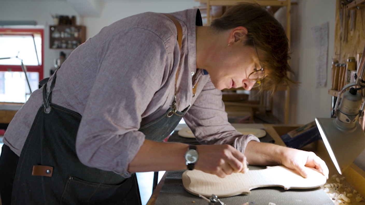 Federica Thoeny nel suo atelier