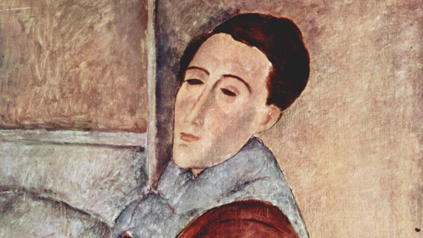 L’unico autoritratto mai realizzato da Amedeo Modigliani, 1919.