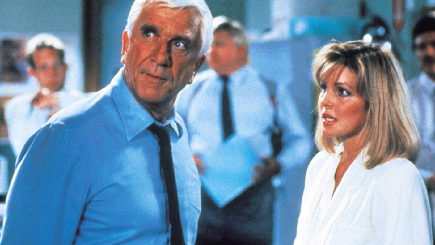 Leslie Nielsen e Priscilla Presley in "Una pallottola spuntata"