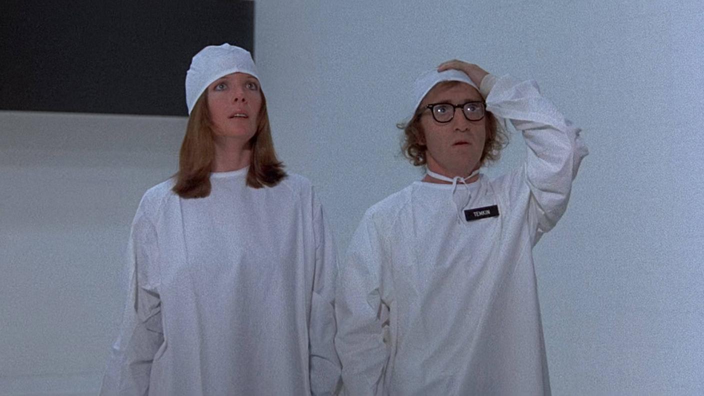 Woody Allen e Diane Keaton in "Il dormiglione", 1973