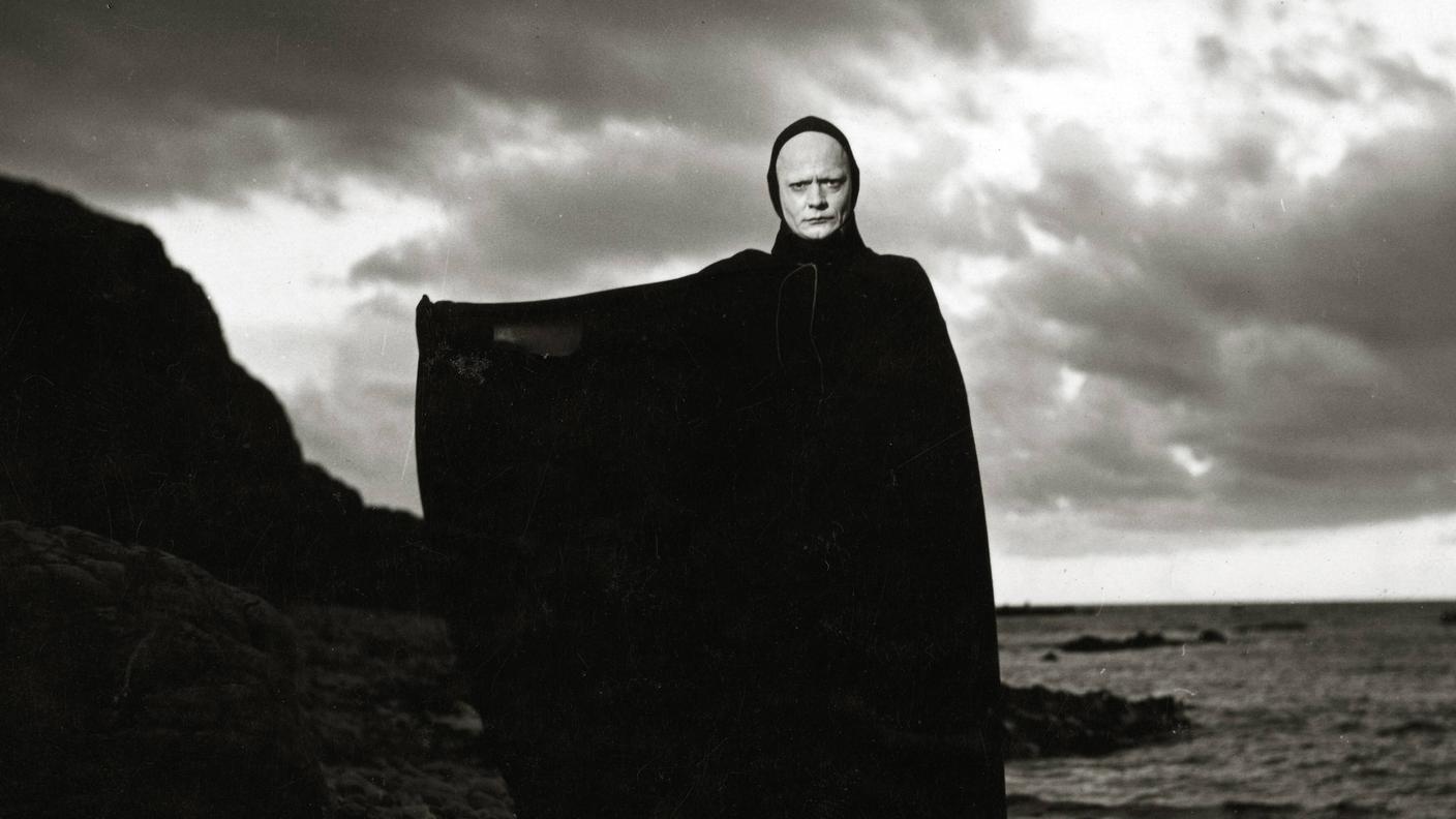 Bengt Ekerot in Il settimo sigillo, 1957