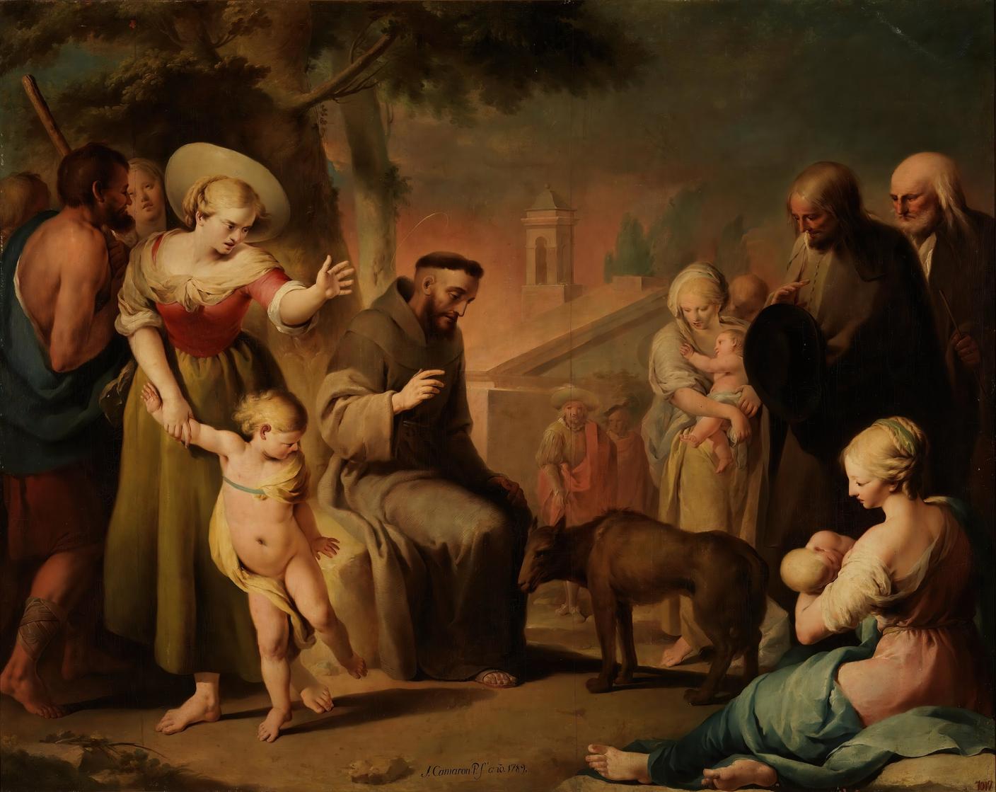 "La Conversione del Lupo di Gubbio", di José Camaròn Bonanat, 1789