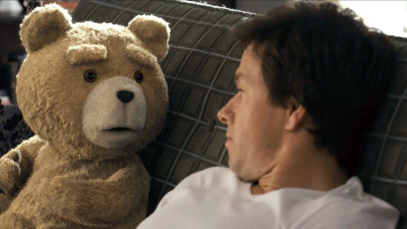 Mark Wahlberg in un fotogramma del film "Ted"