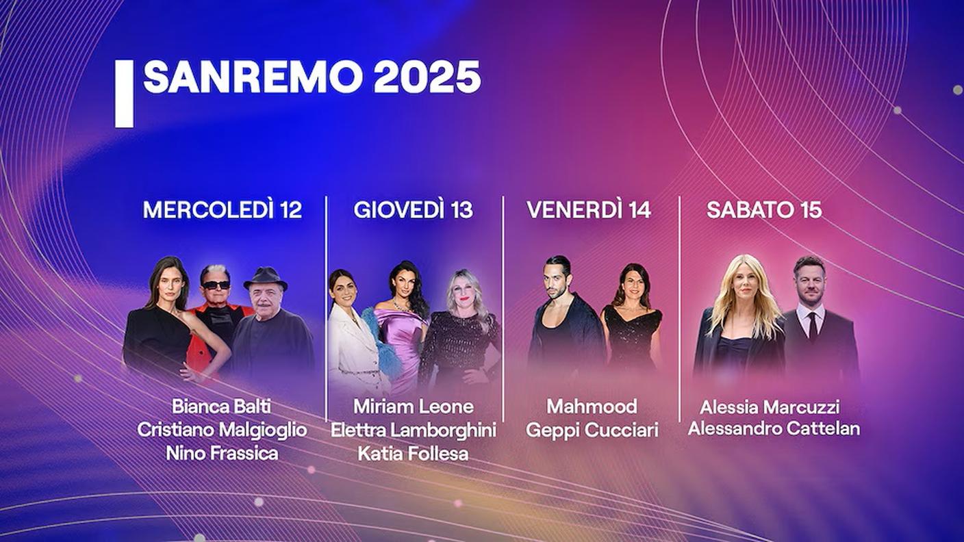 I co-conduttori del Festival 2025