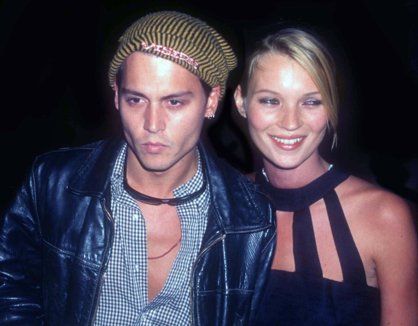 Kate Moss con il fidanzato nel 1995