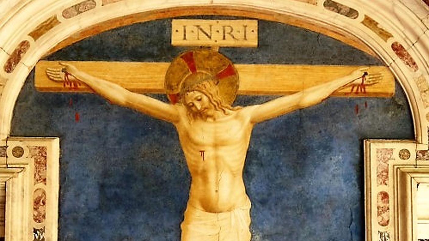 Beato Angelico, San Domenico che abbraccia la Croce, Chiostro di Sant’Antonino, San Marco, Firenze