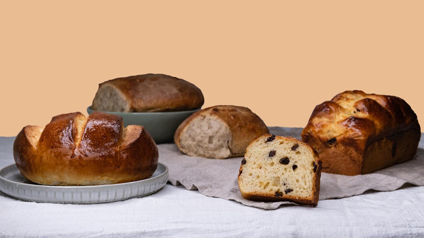 Da sinistra a destra: Pain de Pâques, Pain neuchâtelois, Taillaule