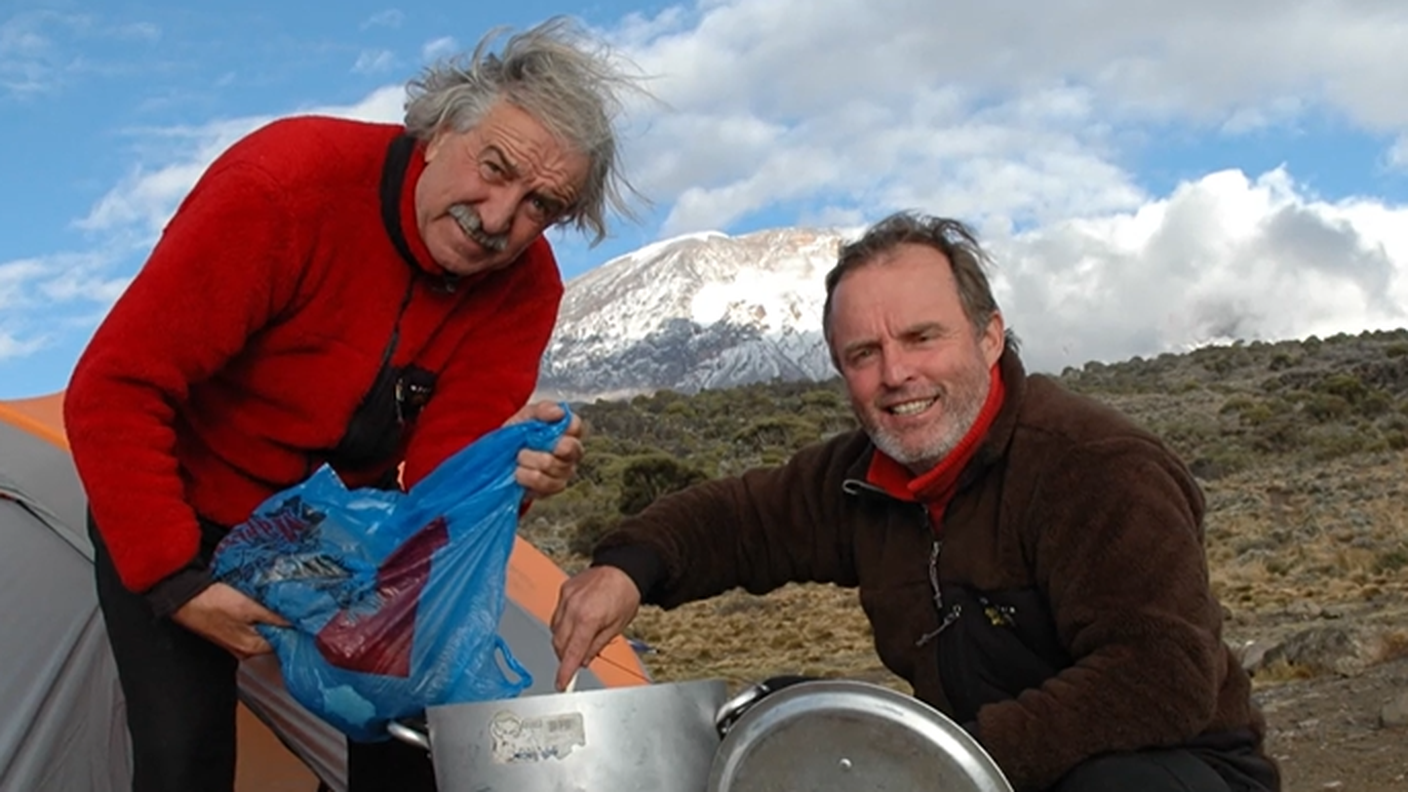 Fotografia di Romolo Nottaris e Martin Dalsass durante un'escursione
