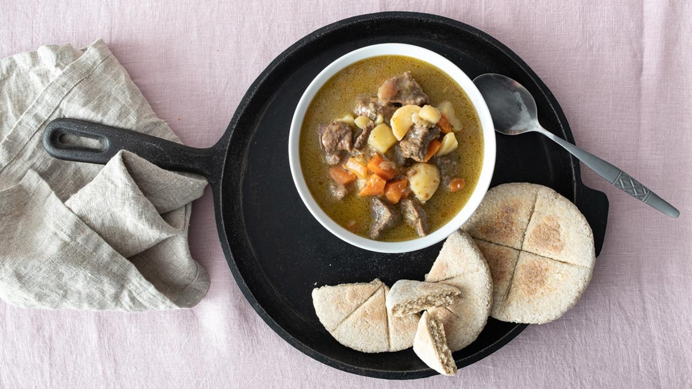 Beef stew e bannock