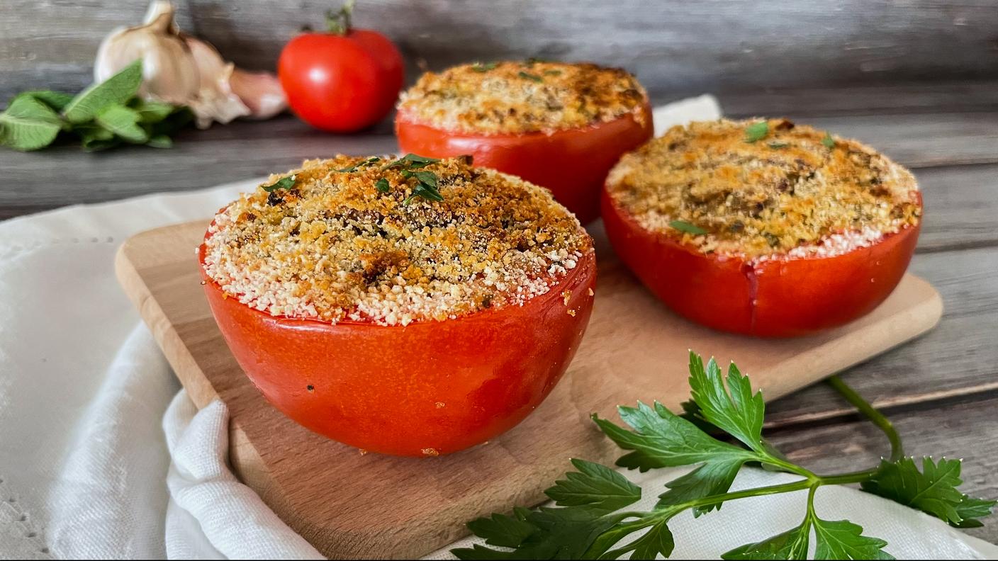Pomodori grigliati alle erbette