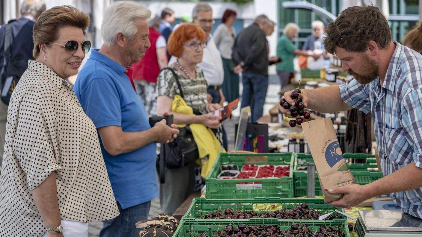 Il Chriesimärt è il più antico mercato svizzero di ciliegie 