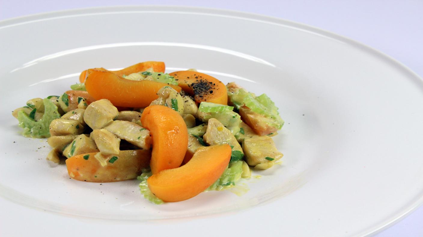 insalata pollo albicocche
