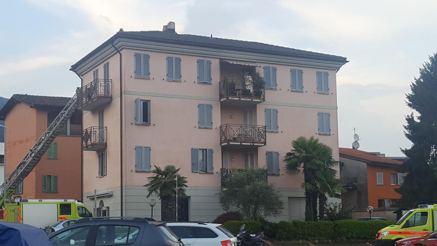 L'abitazione colpita dal fulmine