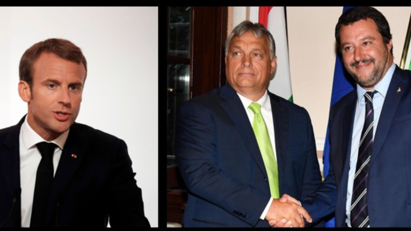 Il progressista Macron contro i nazionalisti Orban e Salvini