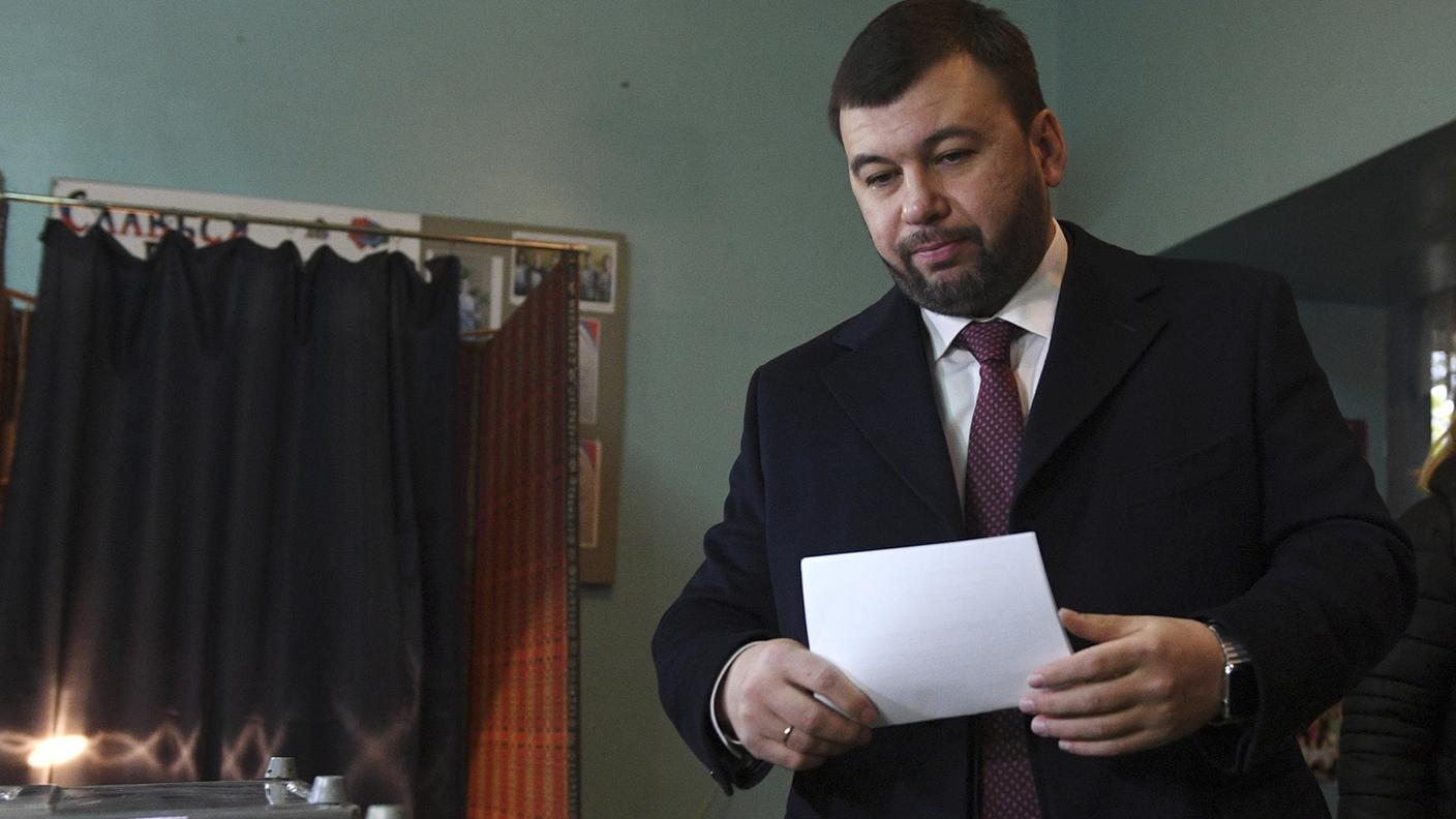 Denis Pushilin, leader separatista nel Donetsk