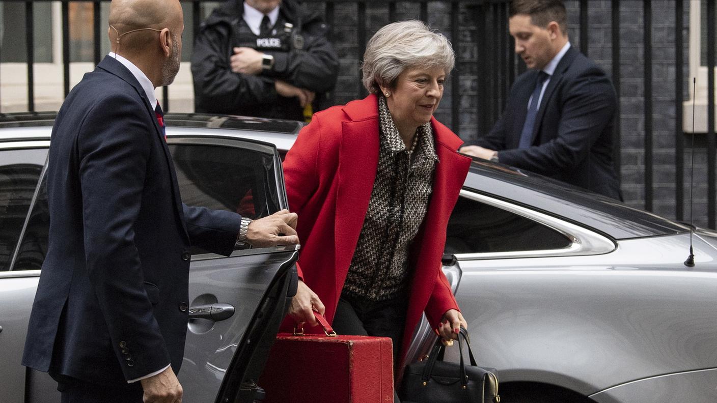 L'arrivo di Theresa May a Downing Street