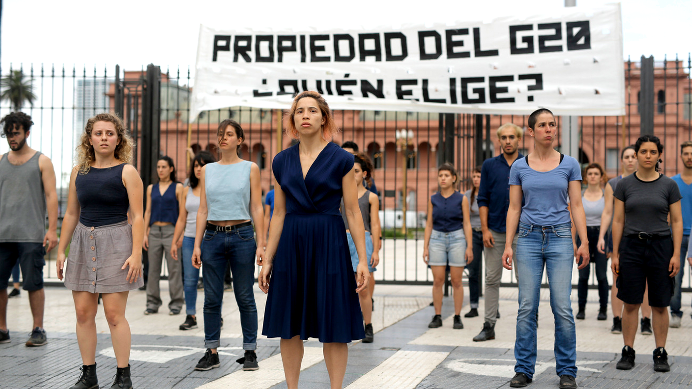Manifestazione di protesta a Buenos Aires il 29.11.2018: "Proprietà del G20? Chi lo ha deciso?"