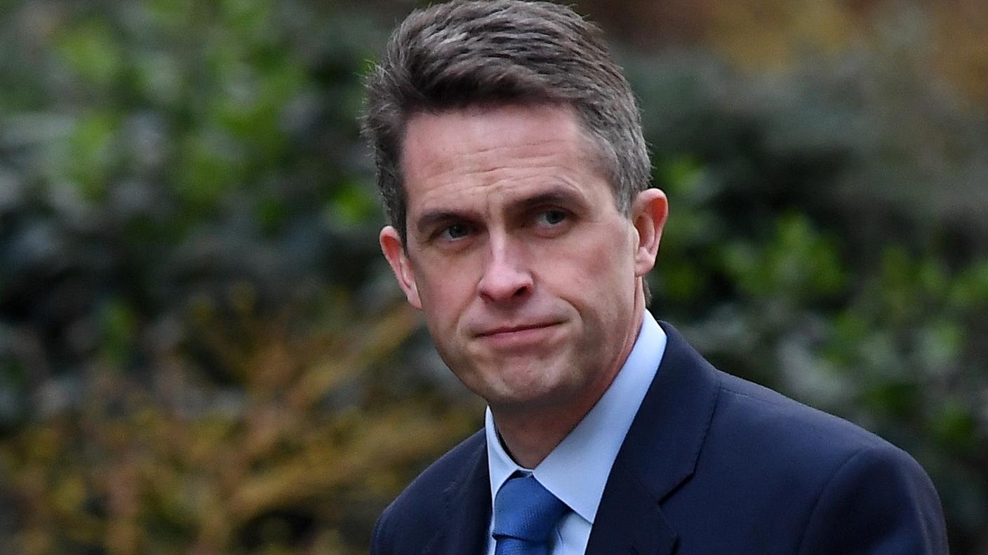 Il segretario di Stato per la difesa britannico Gavin Williamson