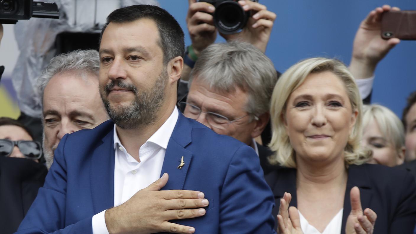 Matteo Salvini e Marine Le Pen