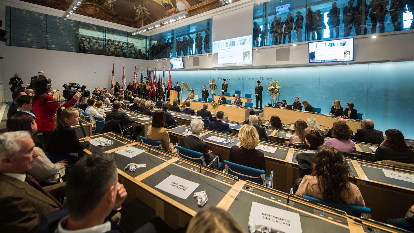 Gran Consiglio ticinese al lavoro