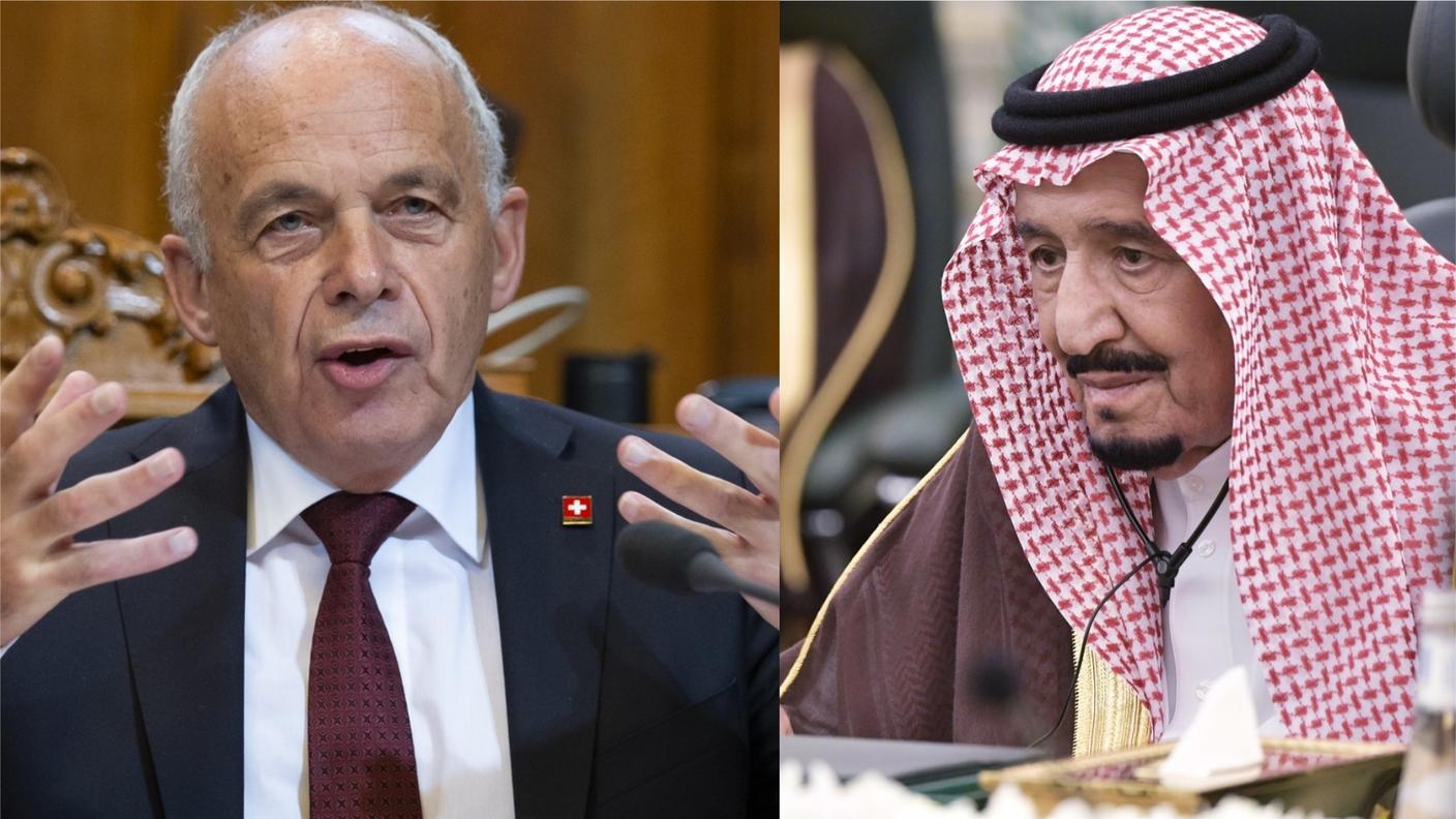 Il presidente della Confederazione incontrerà a Riad re Salman
