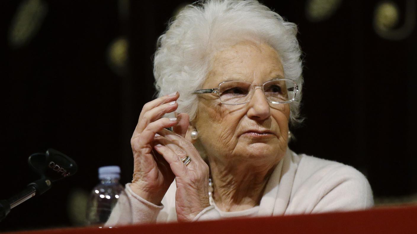 La senatrice Liliana Segre sopravvisse all'olocausto