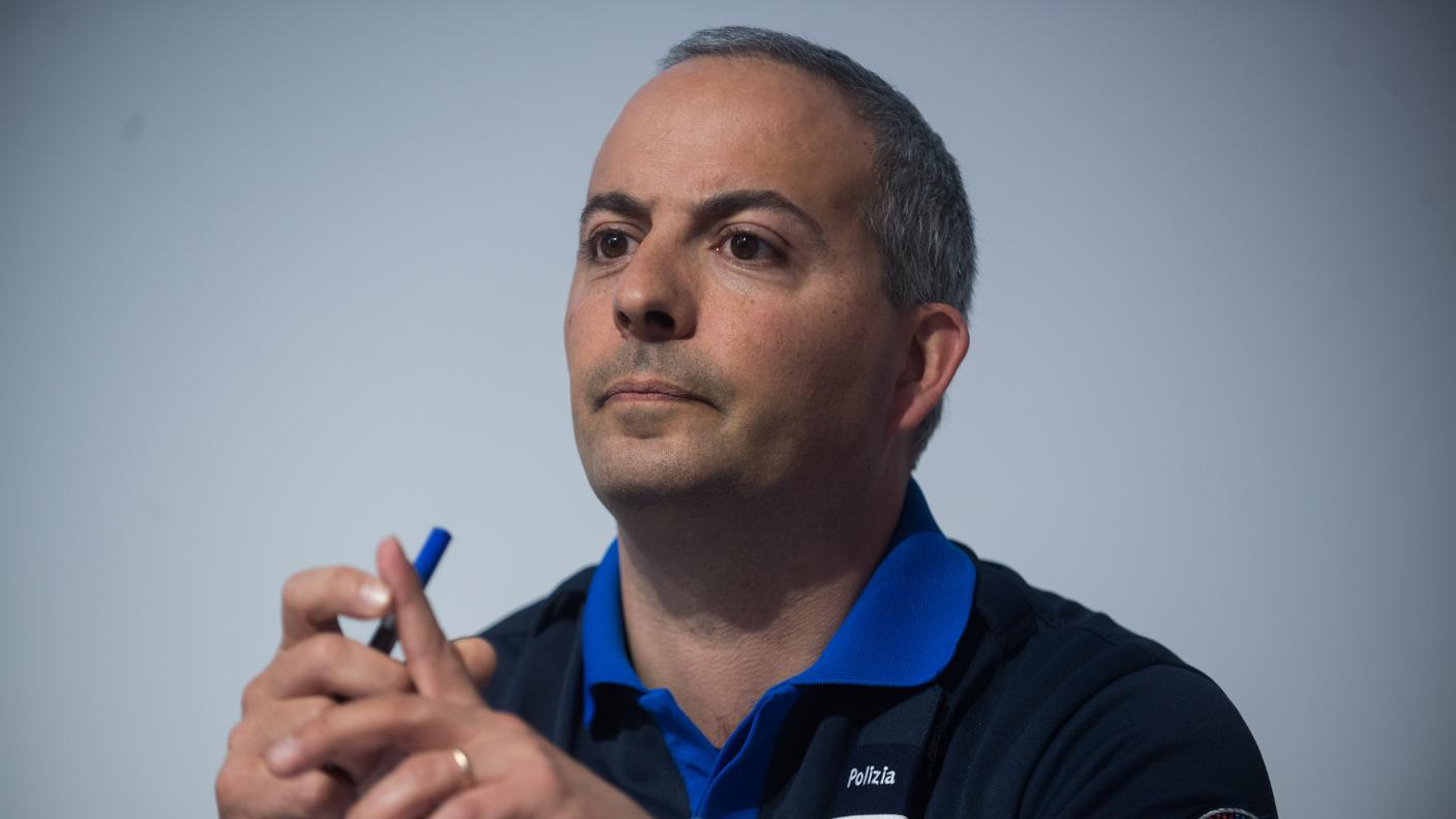 Il comandante della polizia cantonale Matteo Cocchi