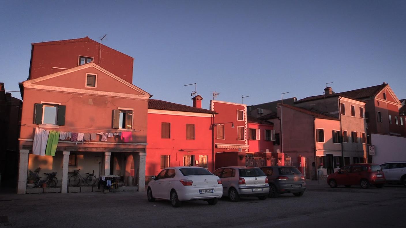 Uno scorcio delle case dell'isola