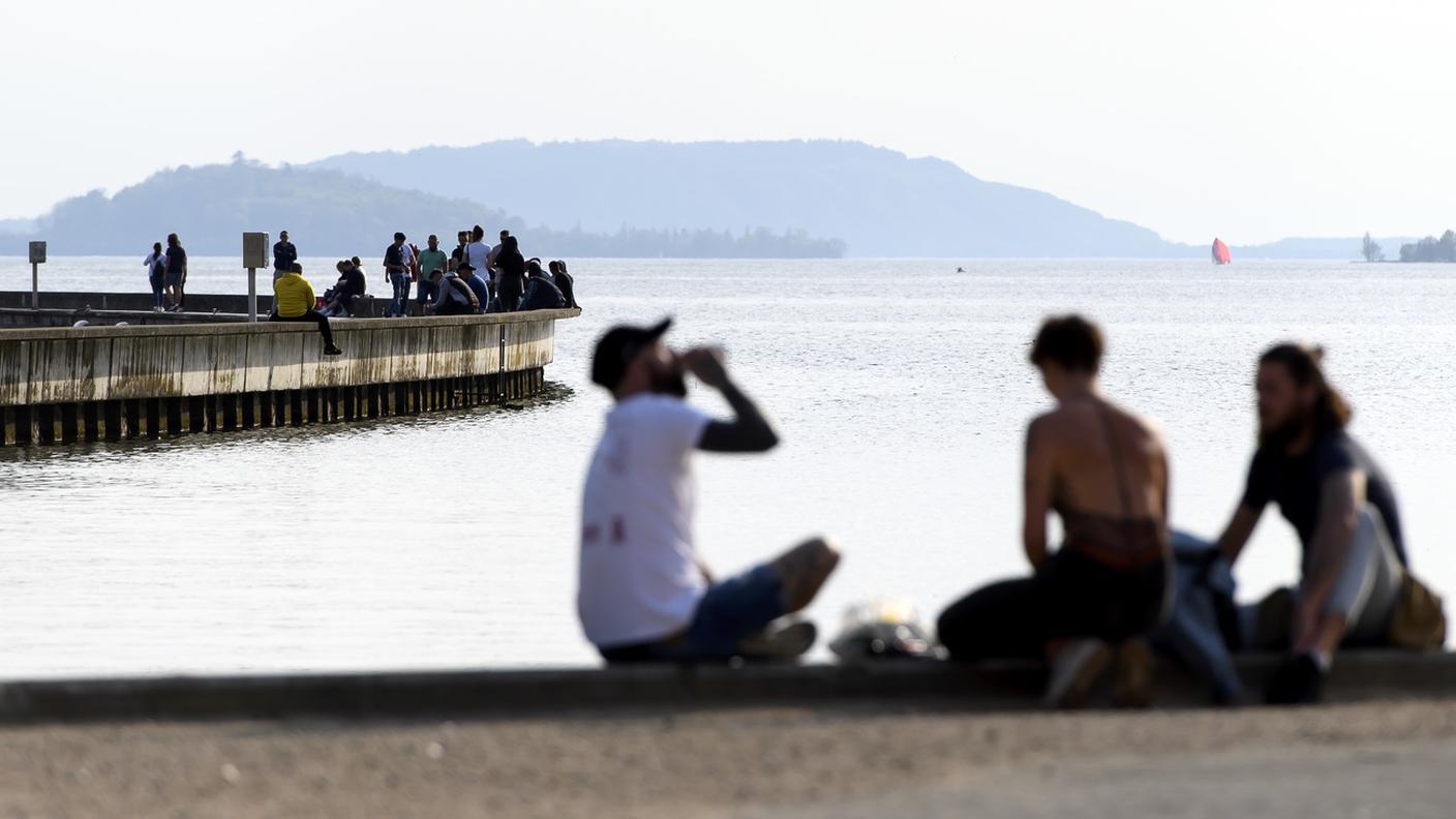 Uno scatto al Lago di Bienne il 13 aprile