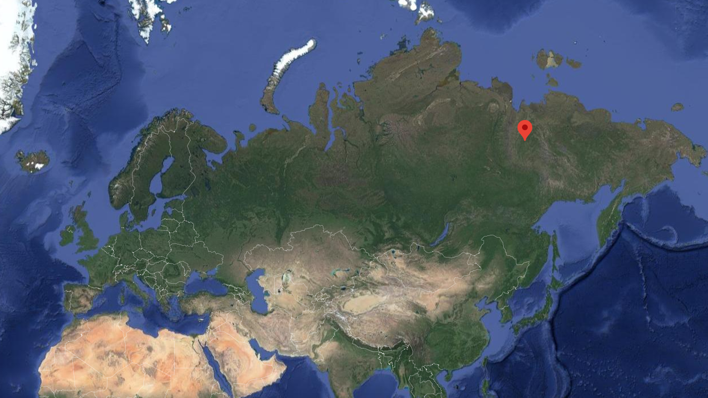 Verkhoyansk è al di sopra del Circolo polare artico