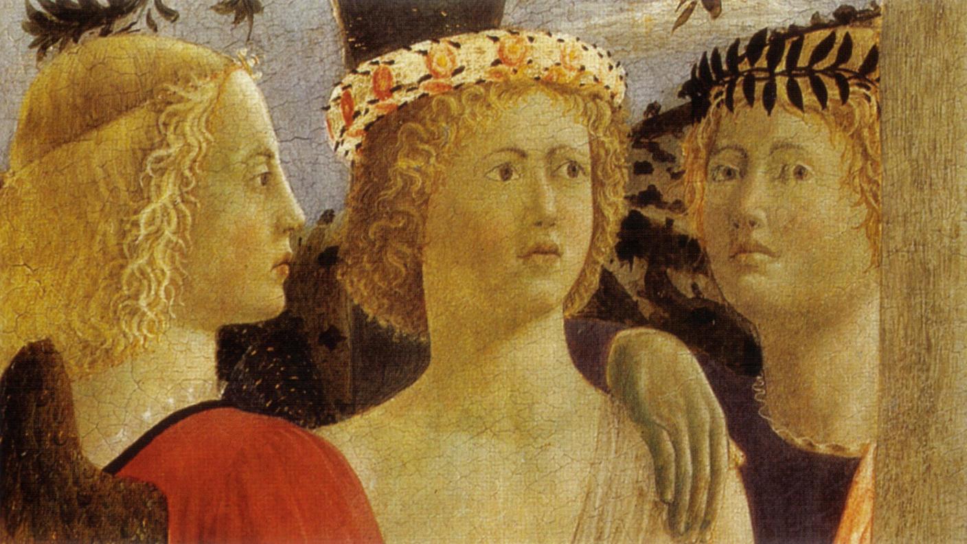 Piero della Francesca, Battesimo di Cristo (particolare), 1450-60