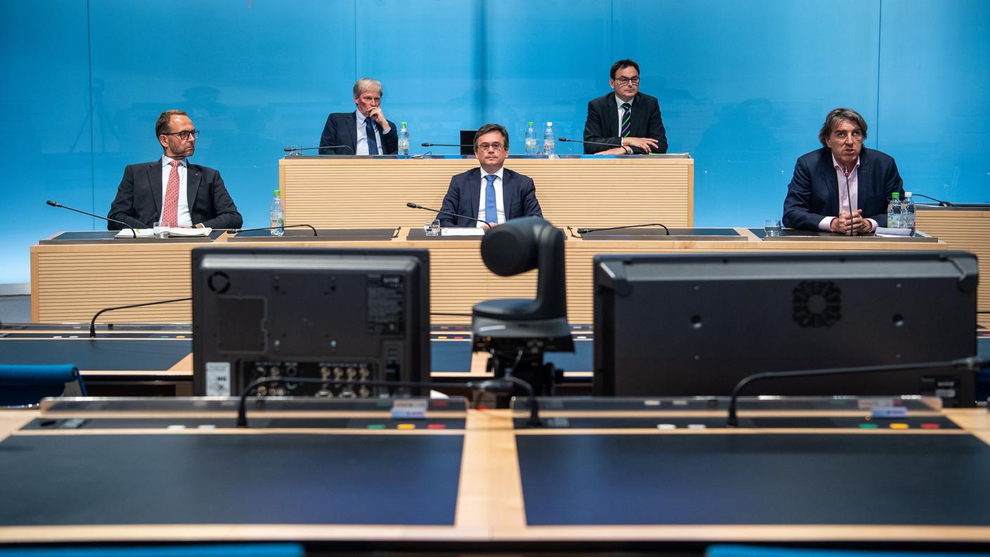 I cinque consiglieri di Stato ticinesi