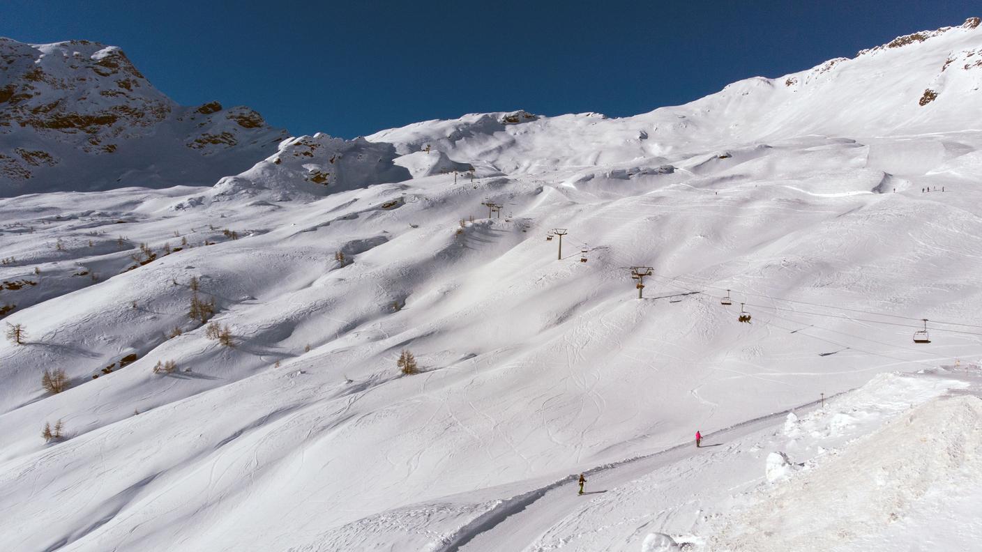 Piste innevate a Bosco Gurin l'inverno scorso
