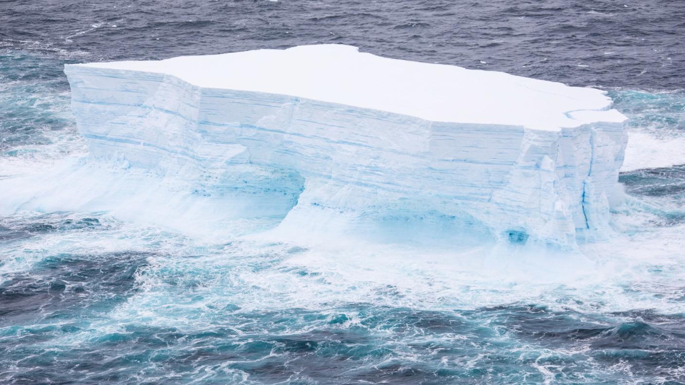 L'iceberg ha un'estensione pari a una volta e mezza quella del Ticino
