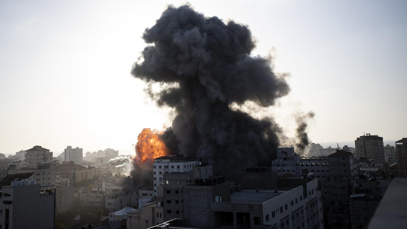 I danni dei bombardamenti tra Israele e Palestina