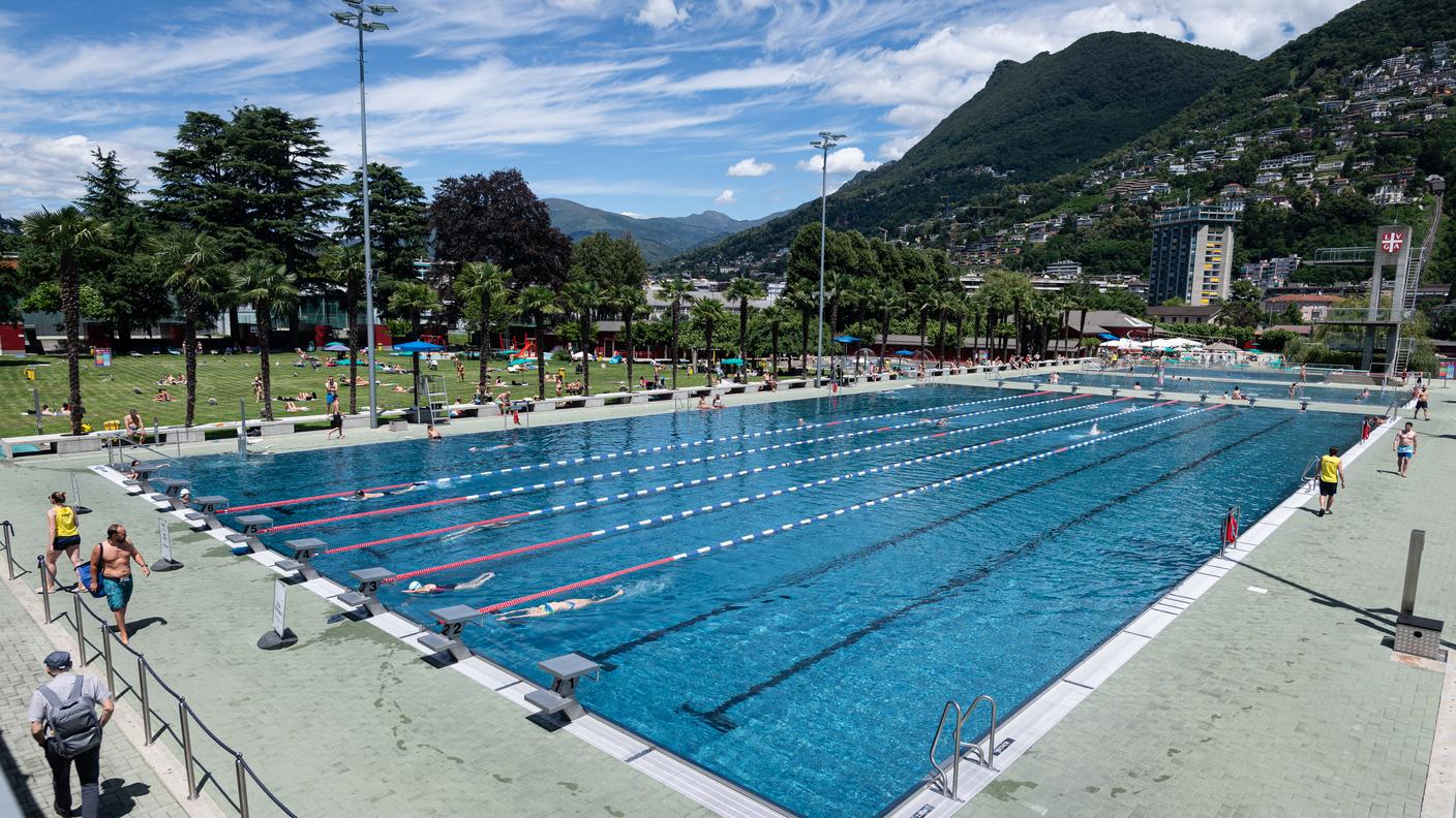 La piscina olimpionica del Lido di Lugano