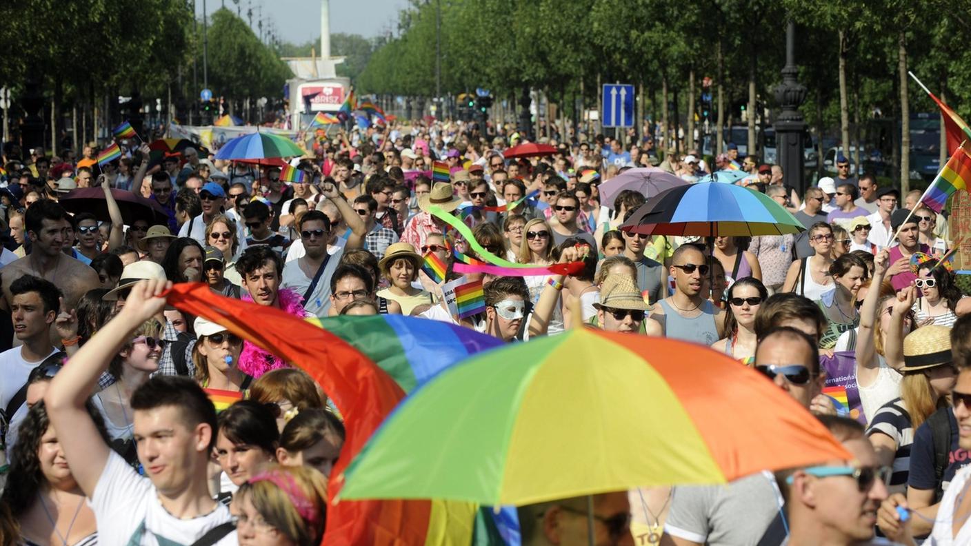 La marcia nella capitale ungherese