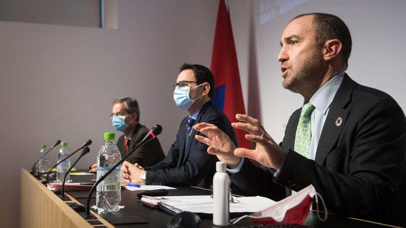 Da sinistra: Giovan Maria Zanini, Raffaele De Rosa e Giorgio Merlani
