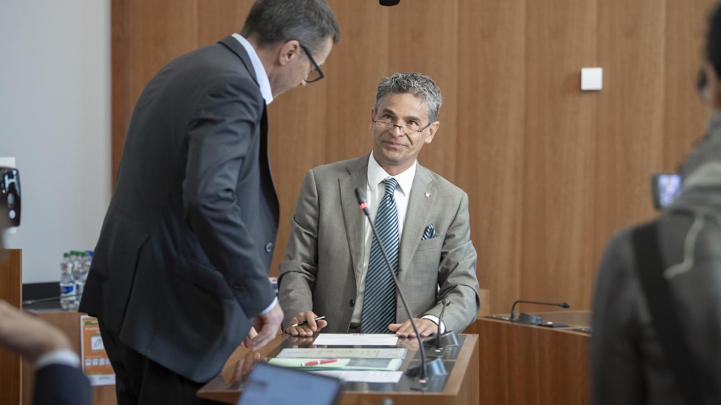 L'esponente UDC durante il giuramento a Palazzo Civico