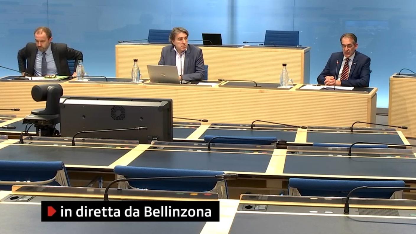 La conferenza stampa da Bellinzona