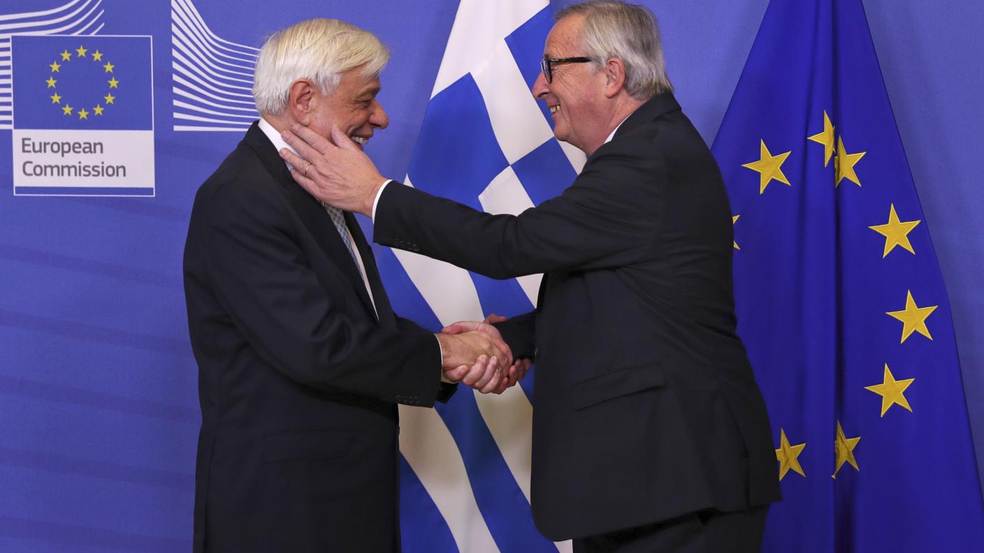 Prokopis Pavlopoulos e Jean-Claude Juncker