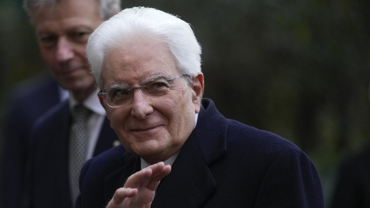 Il presidente della Repubblica italiana Sergio Mattarella