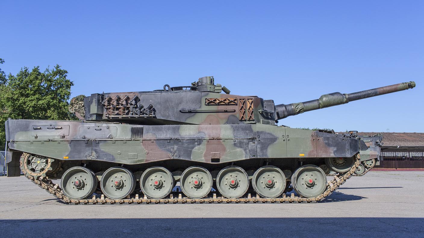 Un carro armato Leopard dell'Esercito svizzero